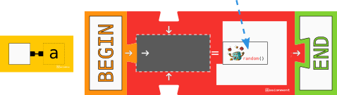 Random function call inside an assignment block